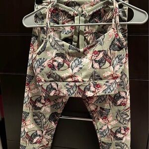Floral Kids Leggings and Top Set